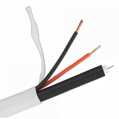 КАБЕЛЬ РК 75+2Х0,5 (48) PVC ВНУТРЕННИЙ (БЕЛЫЙ, 200М)