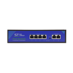СЕТЕВОЙ POE КОММУТАТОР Space Technology ST-S45POE (2М/65W/А) (версия 3)