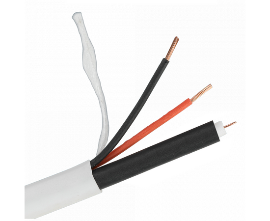 КАБЕЛЬ РК 75+2Х0,75 (48) PVC ВНУТРЕННИЙ (БЕЛЫЙ, 200М)